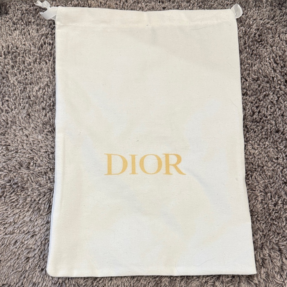 Dior Gold Drawstring Dust Bag